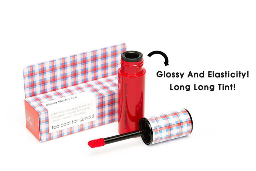 [Too Cool For School] Check Glossy Blaster Tint #01 Chic Red